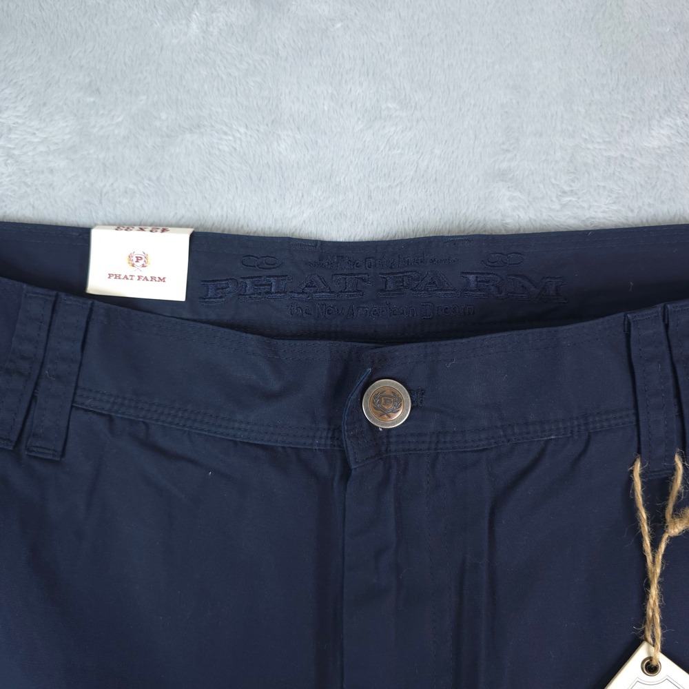 Phat‎ Farm Pants Mens 42x33 Navy Blue Streetwear Y2K Hip Hop Urban - Picture 7 of 15